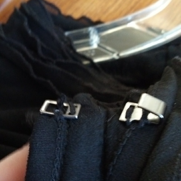 Black MOLLO RELLO Faux Suede Stretch Mix Media Longline Cardigan S/M - Picture 8 of 14